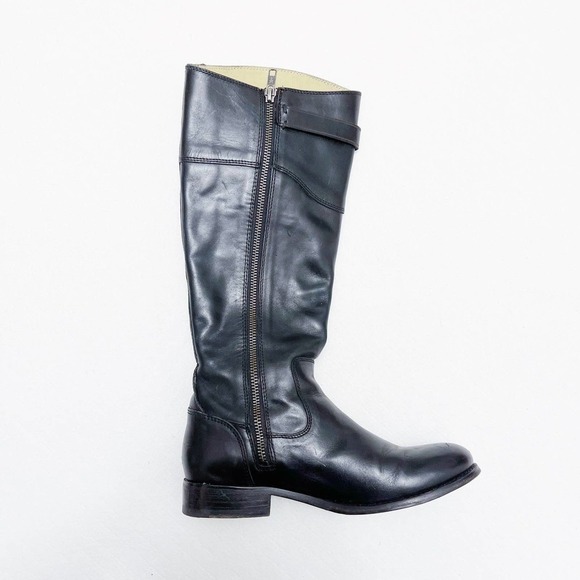 Frye Molly Knee High Boot 3476111 Black Leather Tall Riding Boot Sz6 - Picture 6 of 12